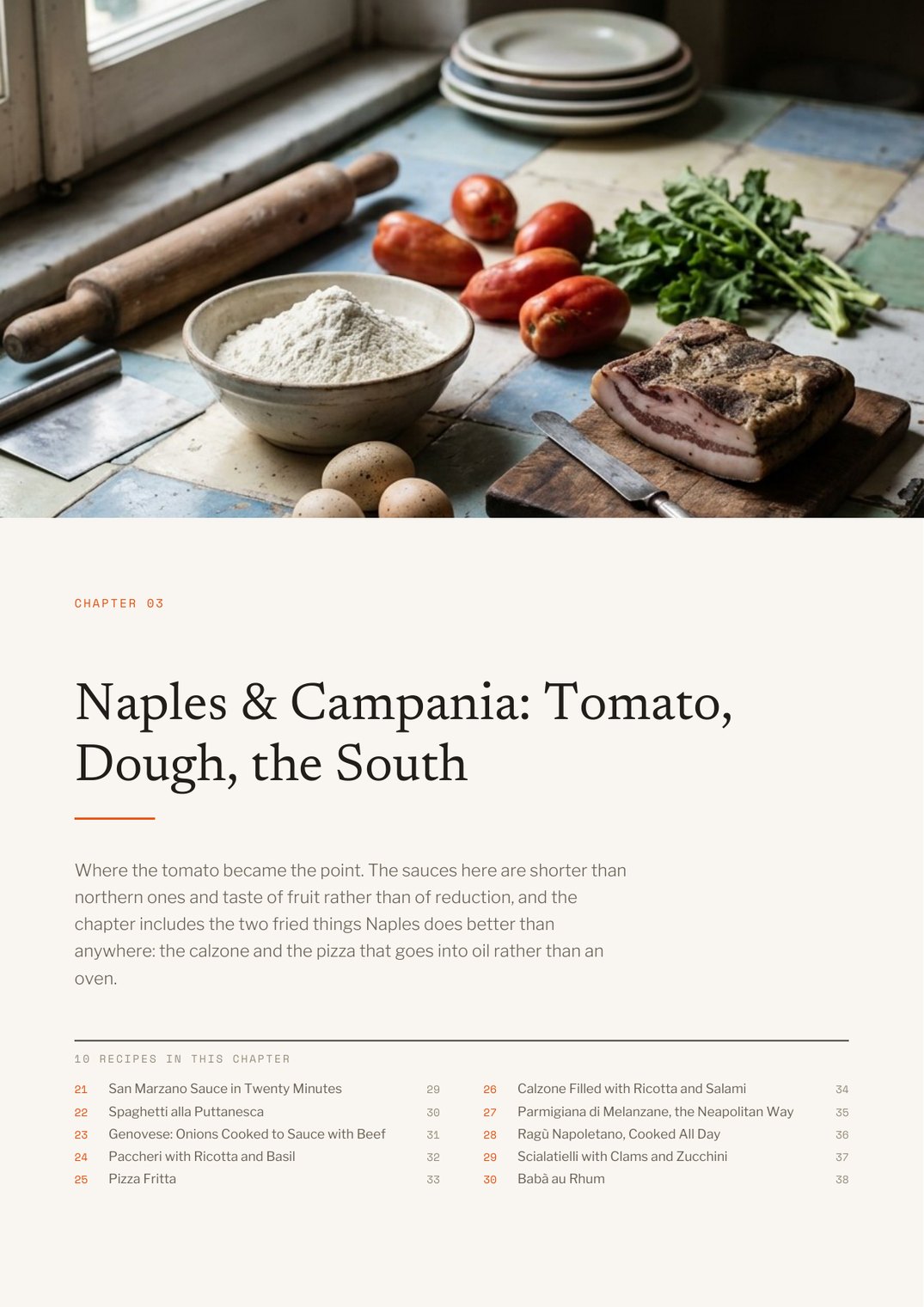 Flour & Water cookbook interior recipe preview