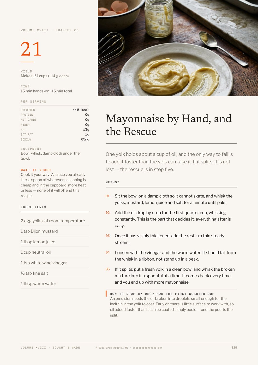 Bought & Made cookbook interior recipe preview