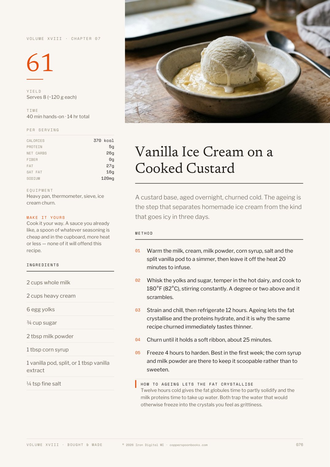 Bought & Made cookbook interior recipe preview