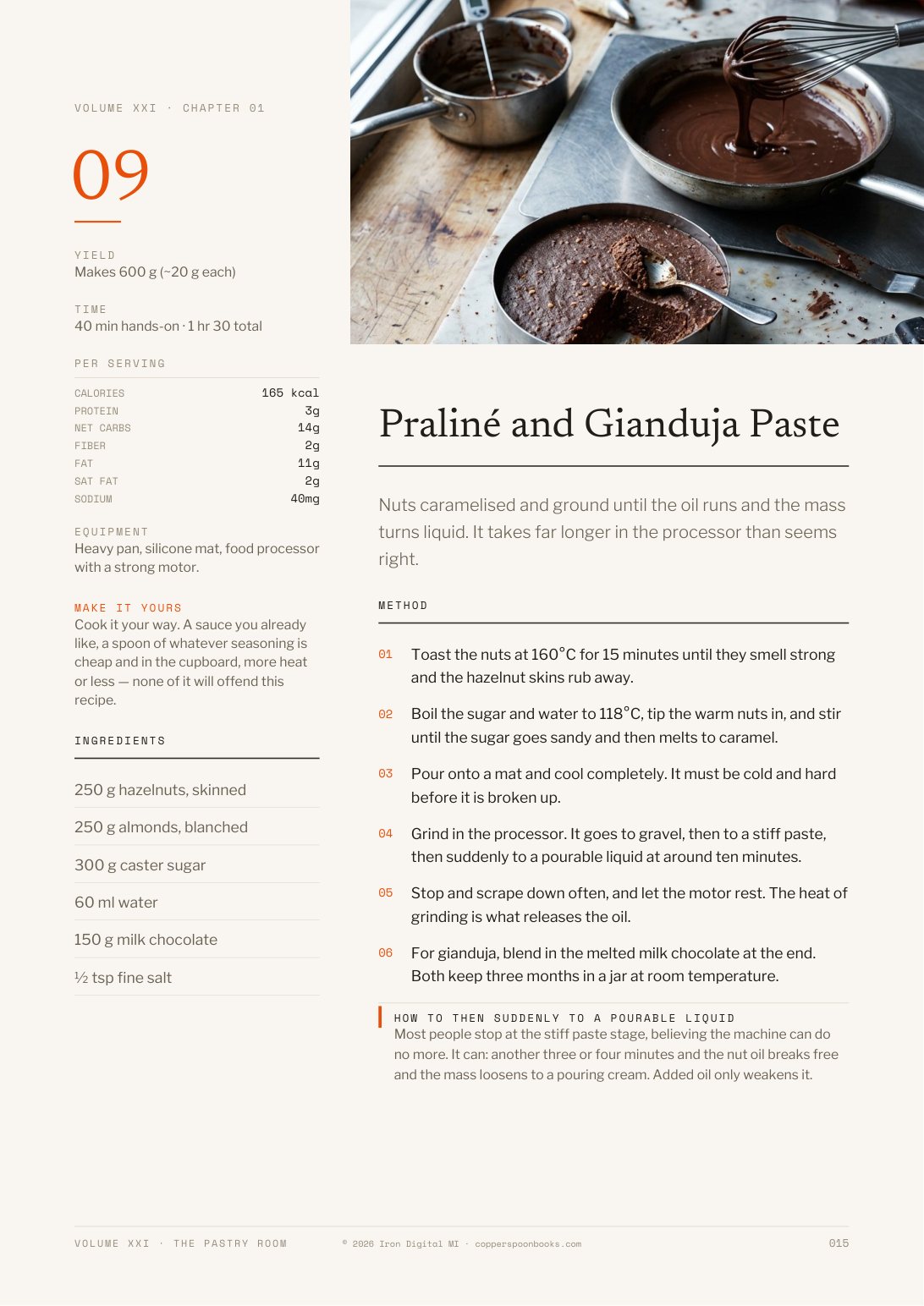 The Pastry Room cookbook interior recipe preview