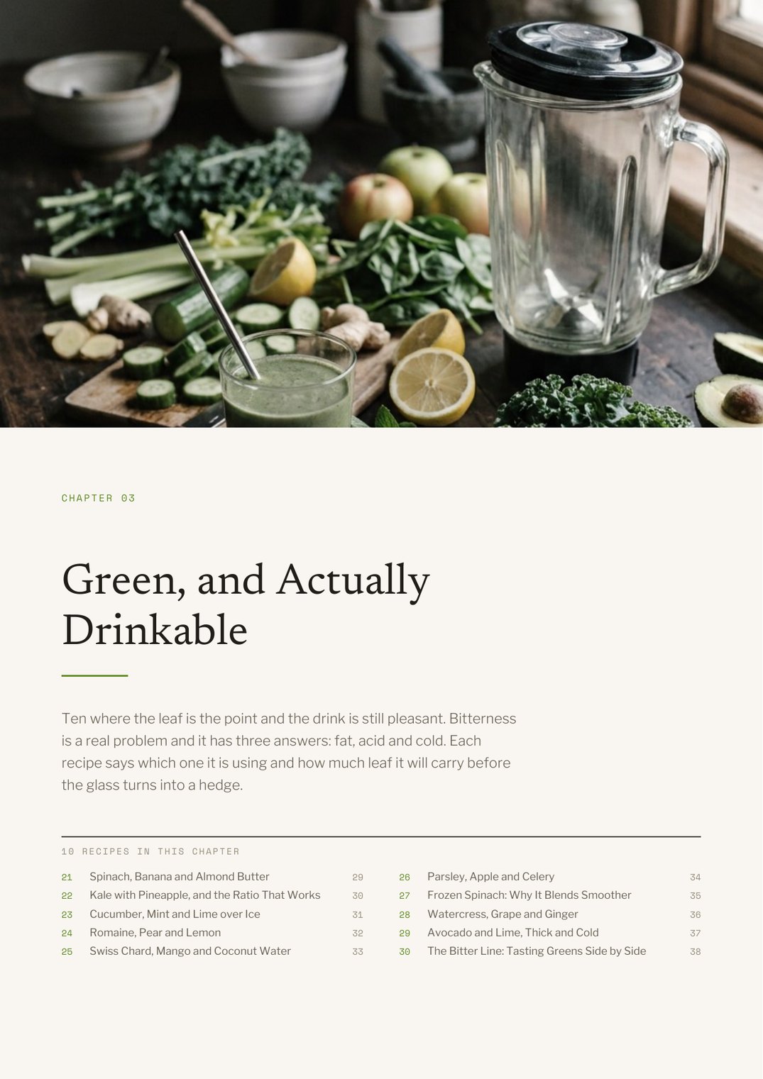 Blade & Glass cookbook interior recipe preview