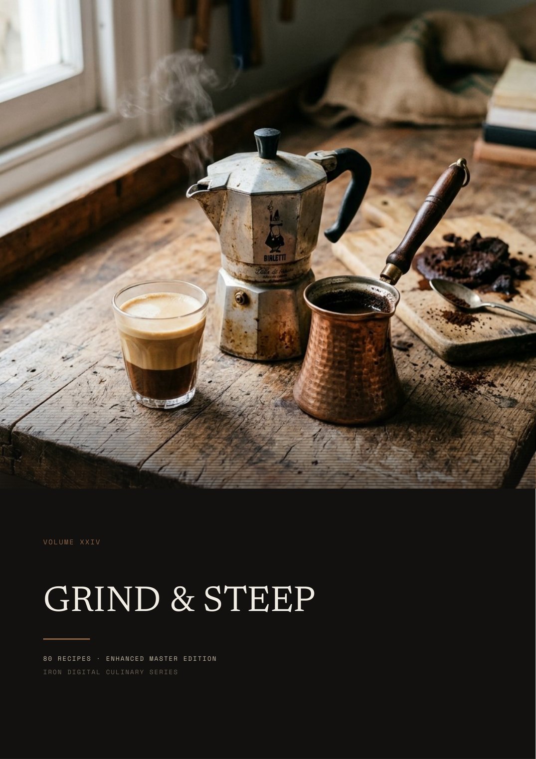 Grind & Steep title page